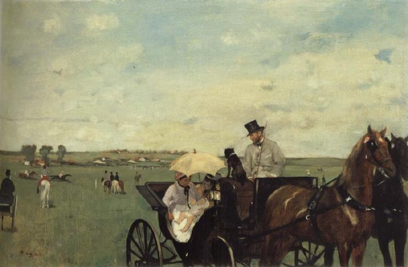 Edgar Degas At the Races in the Countryside oil painting picture